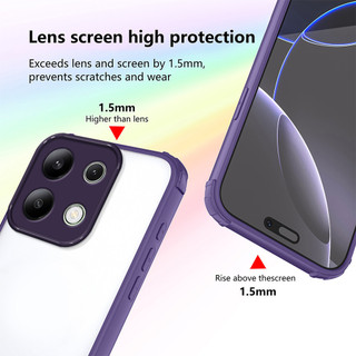 Áp dụng cho Xiaomi Redmi Note 13 4G 23129RAA4G 23124RA7EO 23129RA5FL Vỏ điện thoại vỏ mềm bảo vệ trong suốt cao cấp