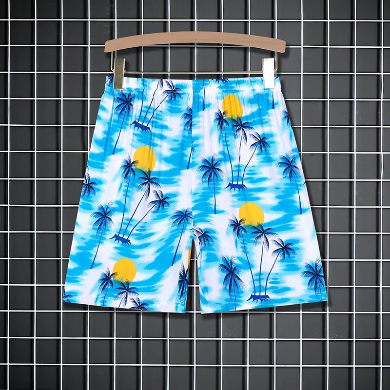 Bộ Đồ Du Lịch Hawaii Phù Hợp Mùa Hè, Thiết Kế Cây Cọ Nhiệt Đới