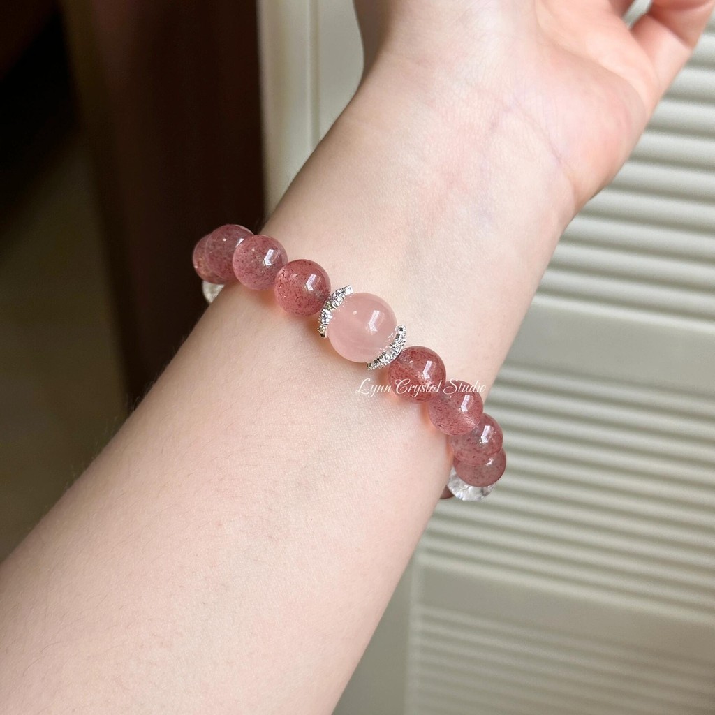 Vòng tay pha lê starlight hoa đào - thiết kế sang trọng, mang lại may mắn
