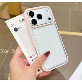 Ốp Lưng Màu Dopamine Cứng Trong Suốt Acrylic Ốp Lưng Điện Thoại Cho iPhone 17 16 15 14 13 12 11 Pro Max Plus