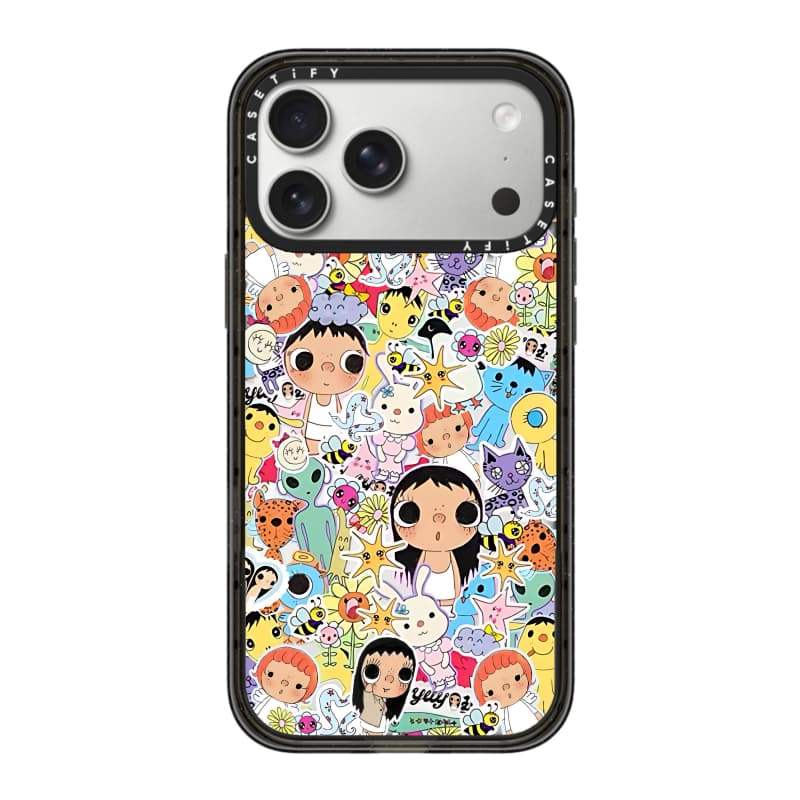 CASECASE X Yuy World Vỏ Điện Thoại Đen / Bầu Trời Xanh / Hồng Fizz Kẹo Bộ Sưu Tập Màu Sắc Trong Suốt Cứng Hút Từ Tính Tác Động Cho IPhone 13 14 15 16 17Pro Max Plus Có Hộp