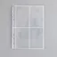 Chất kết dính Photocard SMILE, Tay áo Photocard nhiều ngăn cỡ A5, Chất kết dính Photocard Kpop 6 vòng Album ảnh Trang nạp lại