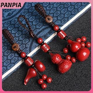 PNPIA- Cinnabar Lotus Pixiu Móc Chìa Khóa Màu Đỏ Móc Khóa Vàng Tím Cát Quà Tặng Trang Sức Phụ Kiện Mặt Dây Chuyền Nhỏ