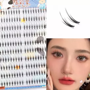 Nghệ sĩ trang điểm chuyên nghiệp Lông mi giả Mô phỏng tự nhiên Lông mi cắt để sử dụng hàng ngày