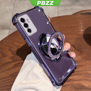 FOR ốp lưng Ốp điện thoại cho VIVO v20 pro v21 v23 v23e 5g, vỏ mềm silicone chống sốc, thiết kế mới, thẩm mỹ trong suốt với giá đỡ SJSFHZJ01