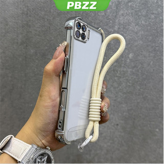 Ốp Lưng Cho OPPO A93 4G RENO 4F F17 PRO Vỏ Điện Thoại Vỏ Mềm Silicon Chống Sốc Thiết Kế Mới Thẩm Mỹ Trong Suốt Có Dây Buộc Cho Bé Gái SJST01