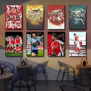 Arsenal FC Bóng Đá Canvas Poster Chống Thấm Nước Không Khung Nghệ Thuật Treo Tường Cho Phòng Ngủ Ký Túc Xá Thanh Cafe Trang Trí