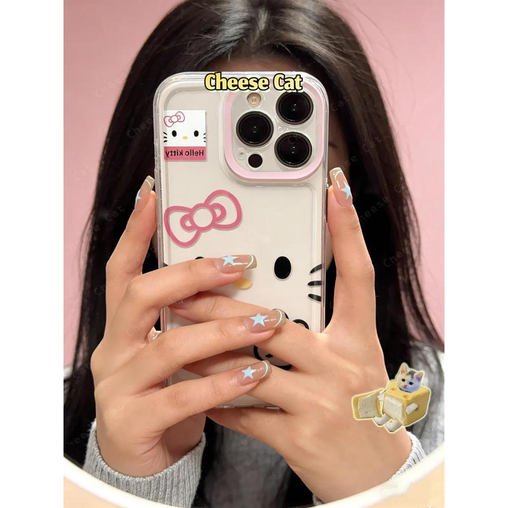 Ốp Lưng Cho IPhone 17 11 14 15 12 13 16 Pro Max 17 Air Xs Max Xr 8 7 Plus SE 2020 Thiết Kế Hình Cá Và Nơ Kitty Hoạt Hình