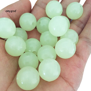 OMG 100 Cái / túi Hạt Dạ Quang Đa Năng Màu Sáng Nhựa Dạ Quang Ban Đêm Hạt Để Câu Cá