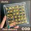 Doutie 36 / 64 / 100 Lưới Nhỏ Đậu Vàng Hộp Bảo Quản Acrylic Vàng Chuyển Mặt Dây Chuyền Ngăn Hộp Bộ Sưu Tập Chống Oxy Hóa Hộp Trưng Bày Vỏ sò Từ Tính VN