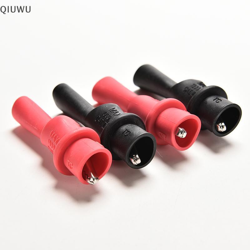 QIUWU 1 Cặp Kẹp thử nghiệm cá sấu cá sấu cho đầu dò vạn năng Fluke.