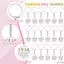 QIUWU 20 Bộ Quà tặng đánh giá cao đội ngũ Móc khóa Acrylic với thẻ truyền cảm hứng Túi quà tặng làm việc theo nhóm số lượng lớn cho dự án công việc thể thao.