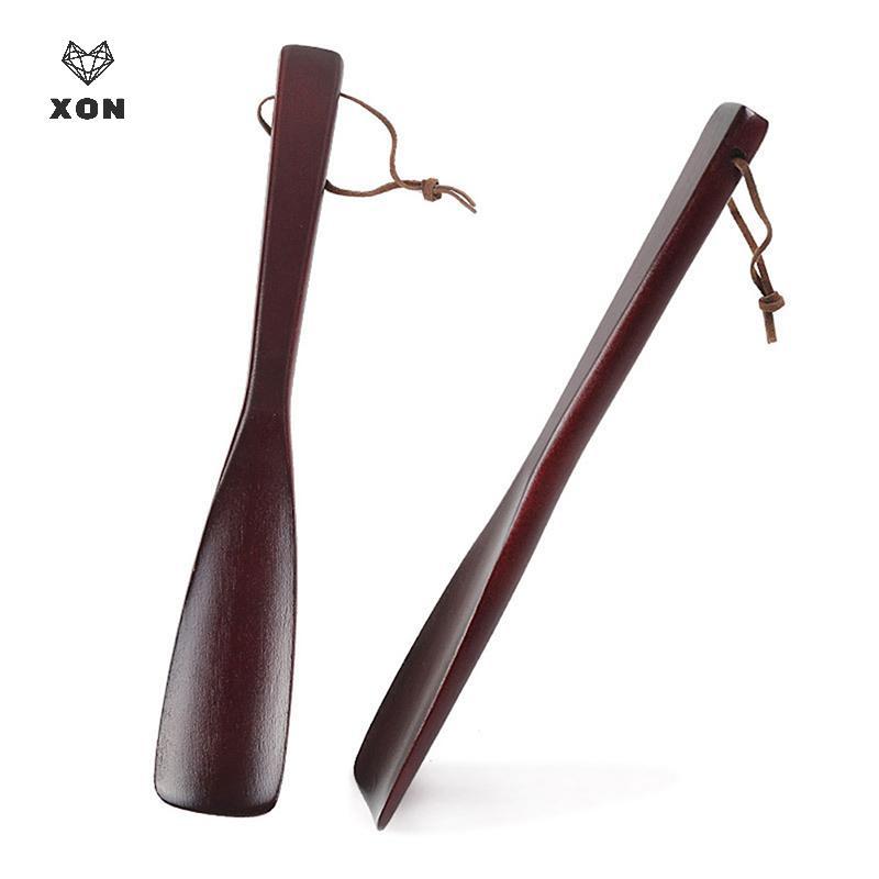 [XON] Sừng giày bằng gỗ chuyên nghiệp Tay cầm dài linh hoạt Shoehorn Dụng cụ nâng giày hữu ích [Mina]