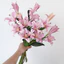 Hoa Ly Giả Cao Cấp Công Nghệ In 3D Cảm Giác Thật 72cm Bó Hoa Bách Hợp Decor Bình Cao Phòng Khách Trang Trí Đám Cưới Sang Trọng (1 Cành 3 Đầu Hoa)