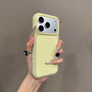 Ốp điện thoại di động cảm giác da thạch màu trơn mới cho iPhone17 16 15 Pro Max chống sốc bảo vệ camera chống rơi mặt sau mềm