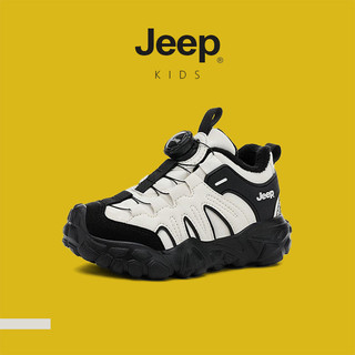 JEEP Giày Trẻ Em Nút Xoay Ấm Bố Giày Lông Cừu Lót Dày Bé Trai Bé Gái Hợp Thời Trang Giày Chạy Bộ Thể Thao