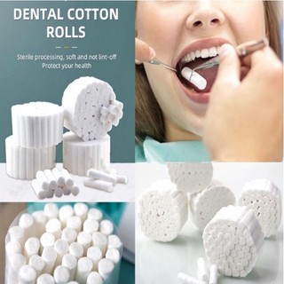 Bộ 50 Dùng Một Lần Nha Khoa Hút Tĩnh Điện Phẫu Thuật Cotton Cuộn Làm Trắng Răng Làm Sạch Cuộn Cotton Chăm Sóc Răng Miệng