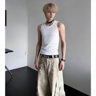 Áo vest nam phong cách Nhật Bản đơn giản với thiết kế thể thao và thoáng khí