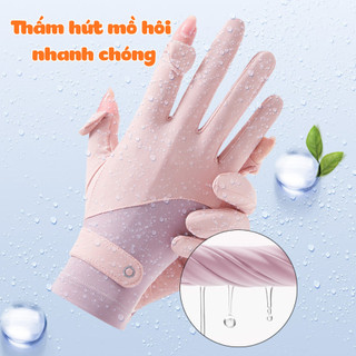 Găng Tay Chống Nắng Nữ Cao Cấp – Găng Tay Lái Xe Chống Tia UV, Vải Lụa Mềm Co Giãn Thoáng Mát