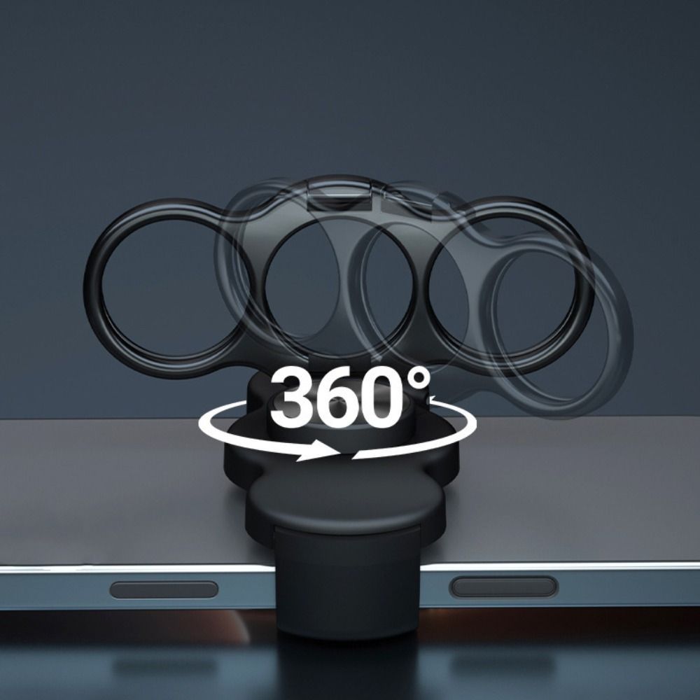 Giá đỡ điện thoại vòng LACYESUK, xoay 360°, góc điều chỉnh, chống trượt, để bàn đa chức năng, hợp kim, gập gọn