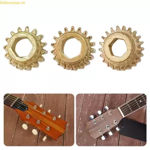 Fol Gói 6 Bánh Răng Điều Chỉnh Lục Giác Phần Đàn Guitar Lục Giác Cho Đàn Guitar Cổ Điển Trục Sắt Xây Dựng Thiết Kế Chống Trơn Trượt