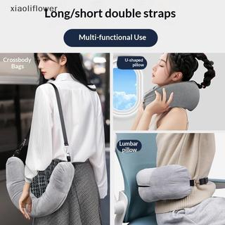 [XIA] Gối du lịch Ne có túi đựng quần áo có thể đổ đầy Vỏ gối hình chữ U Vỏ gối lông cừu pha lê Ne cho du lịch trên máy bay [VN]