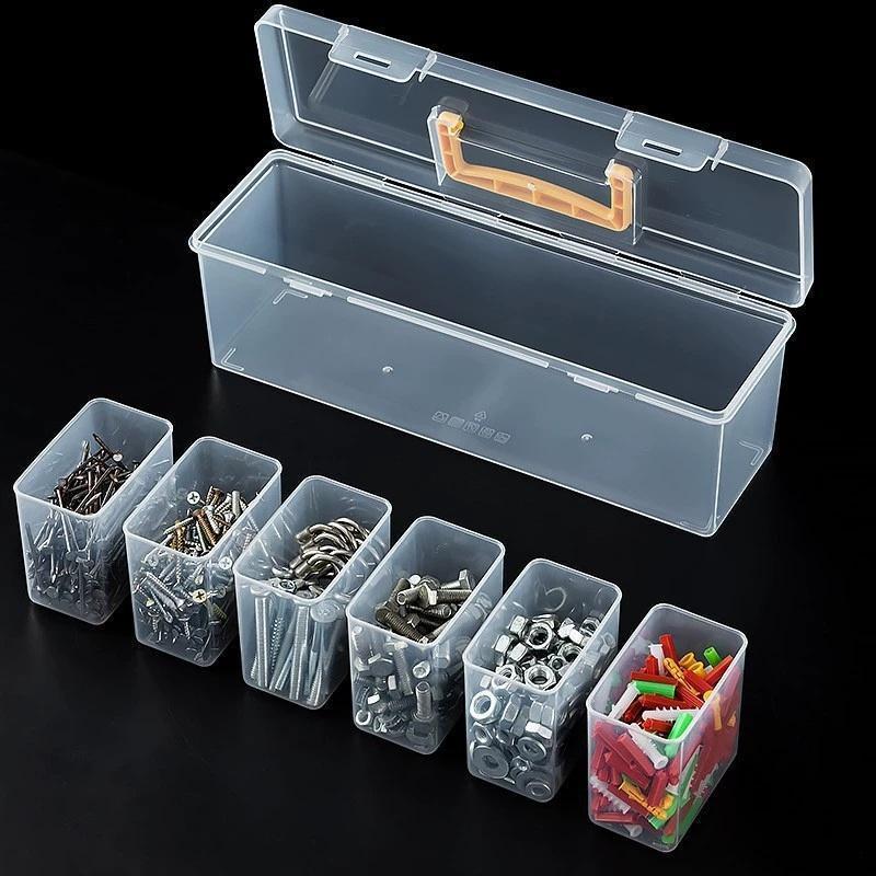 NS Clear Toolkit Organizer Set 7 Bộ chia đa năng Lưu trữ cho các thành phần phần cứng Xưởng văn phòng tại nhà Essentials NS