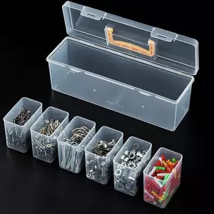 NS Clear Toolkit Organizer Set 7 Bộ chia đa năng Lưu trữ cho các thành phần phần cứng Xưởng văn phòng tại nhà Essentials NS