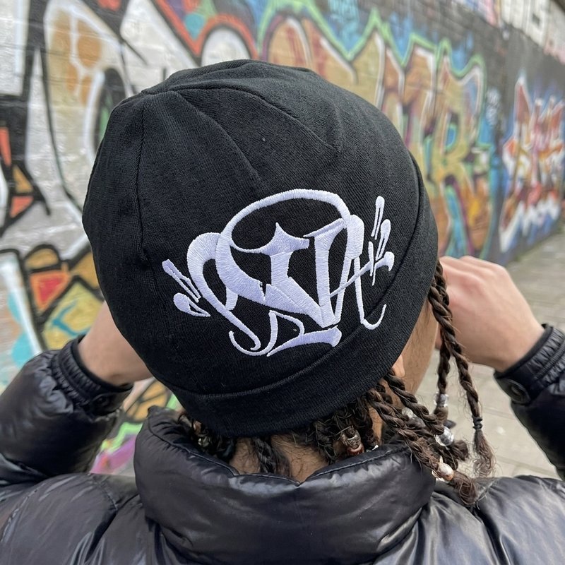 Mũ beanie phong cách hip-hop nylon thoáng khí thêu logo thân thiện da phù hợp đường phố nam nữ