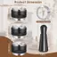 Bộ phụ kiện Espresso TRTR 5 CÁI, Bộ phân phối cà phê và máy san phẳng Tamper, Bộ dụng cụ WDT và phễu định lượng phù hợp với 51 / 53 / 58 Mm VN