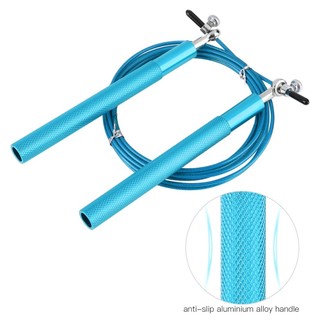 Dây nhảy FANGHUI, 360° Vòng bi xoay Dây nhảy, Dây nhảy bằng thép Dây bọc hợp kim nhôm Tay cầm có thể điều chỉnh Chiều dài cáp Nhảy dây Tập thể dục tại nhà