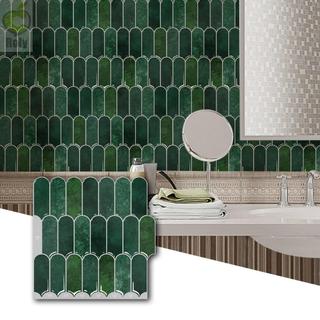 Ngói Tường ROLY, Nhãn Dán Tường Cân Cá Chống Thấm Nước, Khuôn PVC Di Động Chống Dính Nhà Bếp Backsplash Cho Nhà Bếp Phòng Tắm