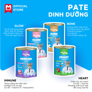 [MỚI] Thức Ăn Cho Mèo MRVET Dạng Pate Combo 6, 12, 24 Lon 400G Tiêu Hóa, Sáng Mắt, Mượt Lông
