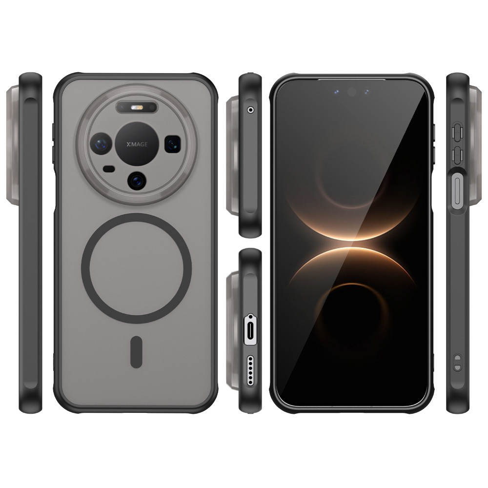 Ốp Điện Thoại Từ Tính Trong Suốt Mờ Cho Huawei Mate 80 70 60 Pro Max Pura 80 70 Ultra Pro Honor 400 Pro Skin Feel Four-Corner Chống Rơi Nút Bảo Vệ Vỏ Thời Trang