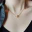 Mới - Đôi Nhẫn & Dây Chuyền Trái Tim Xương Đòn, Phong Cách INS, Perfect Quà Tặng Ngày Lễ Tình Nhân