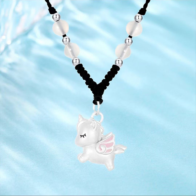Vòng cổ kỳ lân trong mơ bằng bạc Sterling mới