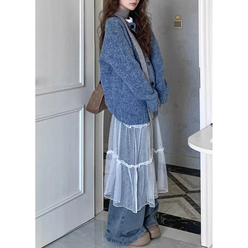 Váy ren giữa chiều dài mùa xuân, phong cách mới và Y2K ballet - Milyfashion I51A