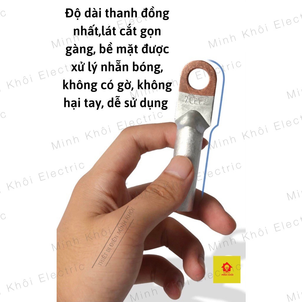 cos đồng nhôm AM loại dày chất lượng cao, đầu cos xử lý đồng nhôm
