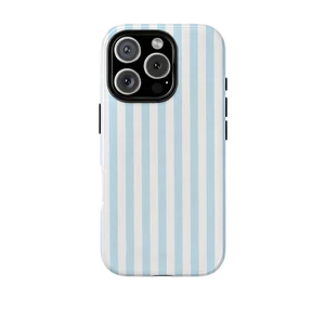 Họa tiết dọc màu xanh trắng Thích hợp cho iPhone 17Promax 16Pro 15 11 12 13 14 xs XR 17Air Ốp cứng hai lớp chống sốc NCNJ
