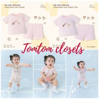 Punchun SS26 T1 [6M-5Y] Bộ quần áo cộc raglan Punchun Cup cho bé gái T1.2