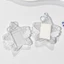 GUSTAVA Photocard Holder, Móc khóa khung Acrylic trong suốt Star Wings Series, Trang trí thẻ bảo vệ hình ảnh thần tượng 1 Inch dễ thương