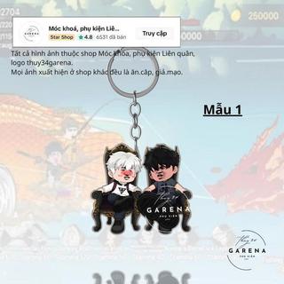 Móc chìa khóa khóa Câu cá vạn cân,  mica anime acrylic dễ thương