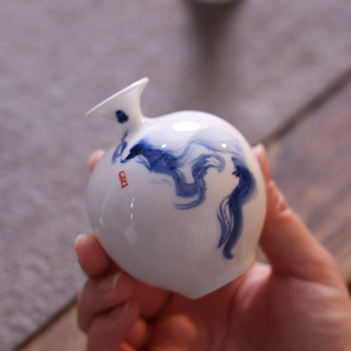 Jingdezhen Vẽ Tay Phong Cách Trung Hoa Bình Gốm Vẽ Tay Họa Tiết Mực Nhà Để Bàn Bình Mini Trang Sức Đồ Trang Trí MZXY