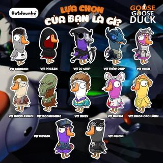 Móc khóa vịt Goose Goose Duck, móc khóa vịt Miximoi, Móc khóa Mixi Gaming, Độ Mixi nhiều mẫu treo balo, chìakho xemáy