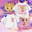 Đơn Giản Hàng Đầu, Tay Ngắn, Cổ Tròn, In Hình, Đa Chức Năng, Thoáng Khí, Mùa Hè, Cotton