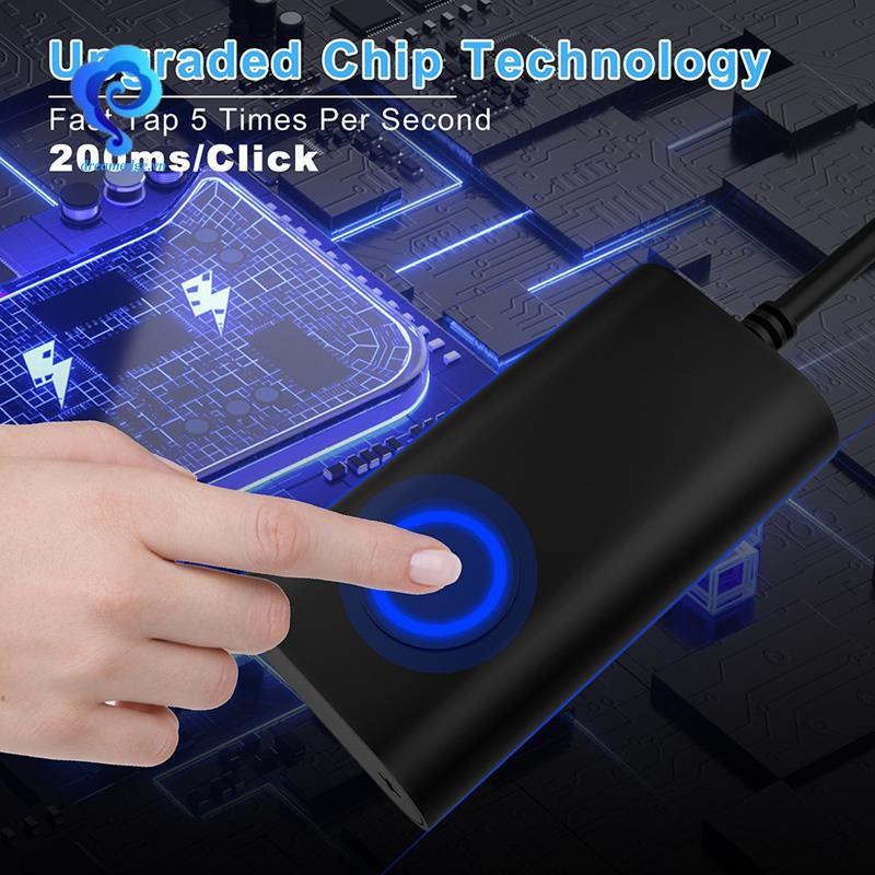 [dreamedge] Bình lắc lắc chuột 2 trong 1 USB Type-C Chuột Jiggler có công tắc bật / TẮT Máy lắc chuột tự động miễn phí