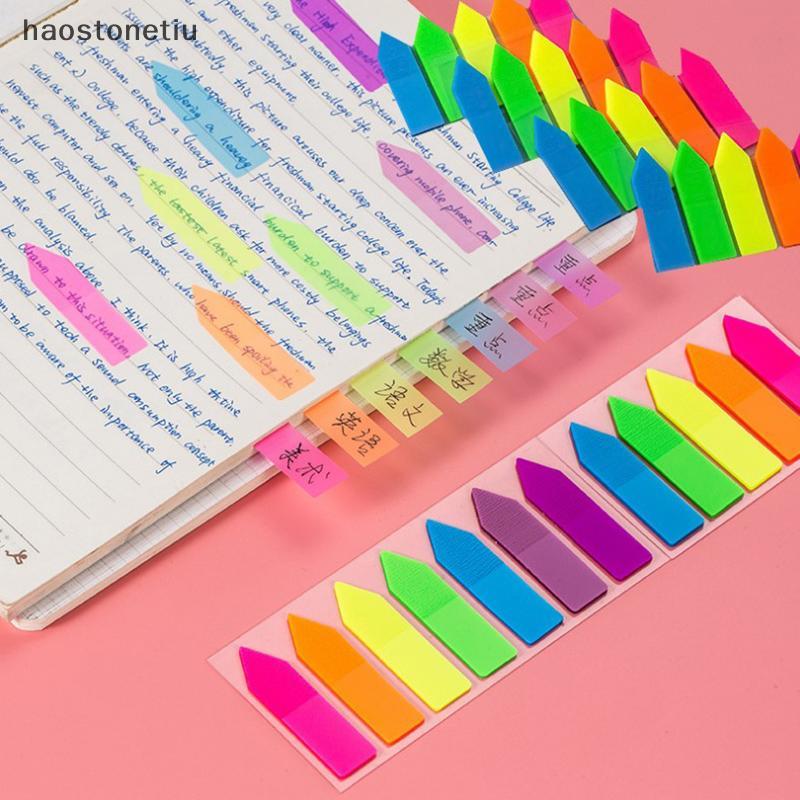 NS 100 Tờ Hình Mũi Tên Giấy Huỳnh Quang Tự Dính Miếng Lót Stiy Notes NS