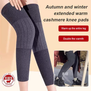 Miếng đệm đầu gối cashmere ấm áp cho mùa thu đông, hỗ trợ giảm đau khớp