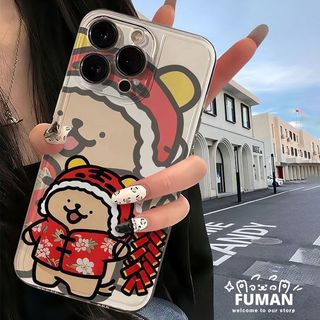 Ốp điện thoại hình chú chó dễ thương năm mới cho iQOO 15 13 12 11 Pro 11s 10 9 8 Pro 7 5 Pro 3 Neo 10 Pro 9s Pro Plus 9 8 Pro 7 6 SE 5S 5 SE 5 3 Phim hoạt hình Vỏ Tanghulu Vỏ mềm chống sốc trong suốt