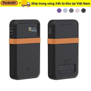 POCKETN Bảo vệ, Silicon màu trơn chống sốc, Mang theo di động mềm chống bụi chất lượng cao cho CUKTECH 15 Power Bank Air 15000 100W Du lịch